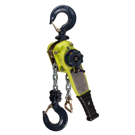 X5L Lever Hoist 3-1/2 US Ton X 15'lift Overload Protected With Shipyard Hooks